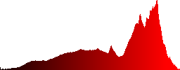 Close-up of an Eurasian Jay (Garrulus glandarius) sitting in the snow - Histogram - Red color channel