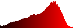 Closeup of some randomly scattered vine branches - Histogram - Red color channel