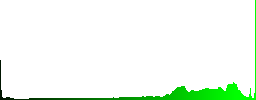 Pottery cups painted in Corund-style from Transylvania - Histogram - Green color channel