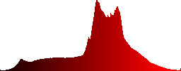 A barren hillside with rocks and pine wood - Histogram - Red color channel