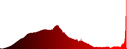 A dreary mountain without vegetation - Histogram - Red color channel