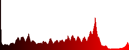 A square format photo from Venice - Histogram - Red color channel