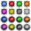 Set of Credit card glossy web buttons. Arranged layer structure. - Credit card button set