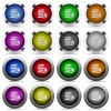 Pound coins button set - Set of Pound coins glossy web buttons. Arranged layer structure.