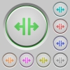 Vertical split color icons on sunk push buttons - Vertical split push buttons