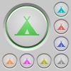 Tent color icons on sunk push buttons - Tent push buttons