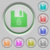 Unlock file color icons on sunk push buttons - Unlock file push buttons