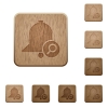 Find reminder on rounded square carved wooden button styles - Find reminder wooden buttons