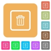 Delete object flat icons on rounded square vivid color backgrounds. - Delete object rounded square flat icons