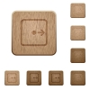 Move object right wooden buttons - Move object right on rounded square carved wooden button styles