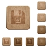 Import file on rounded square carved wooden button styles - Import file wooden buttons