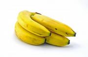 A cluster of bananas on white background - Bananas