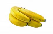 A cluster of bananas isolated on white background - Bananas