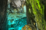 The fountain of the river Soca in Slovenia - Blue cave