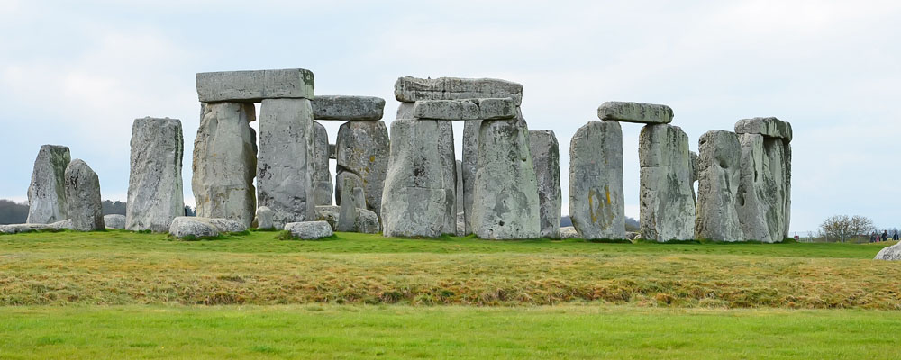 The rocks of Stonehenge in England.