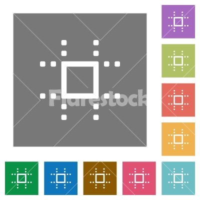 Snap to grid square flat icons - Snap to grid flat icons on simple color square backgrounds