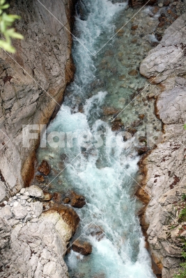 Soca river - Running water of the river Soca