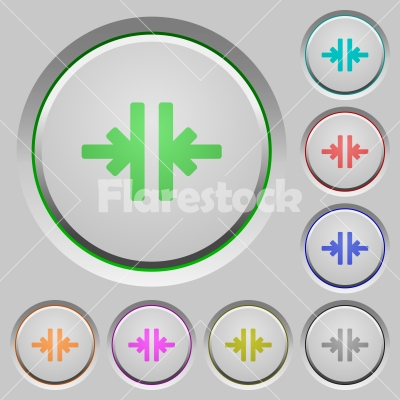 Vertical merge push buttons - Vertical merge color icons on sunk push buttons